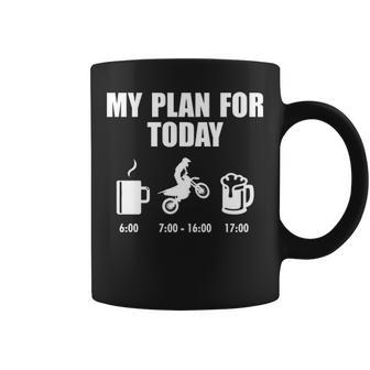 My Plan For Today - Motocross Coffee Mug - Seseable