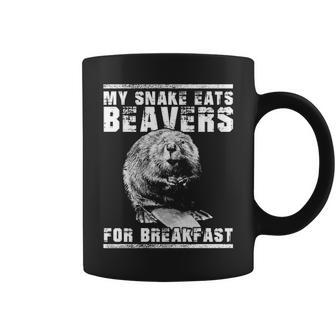 My Snake Eats Beavers Coffee Mug - Seseable