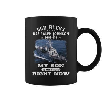 My Son Is On Uss Ralph Johnson Ddg Coffee Mug - Monsterry