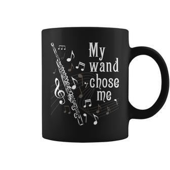 My Wand Chose Me - Flute Player Flutist Marching Band Music Coffee Mug - Seseable