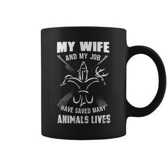 My Wife & Job - Saved Many Animals Coffee Mug - Seseable