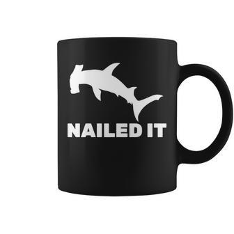 Nailed It Hammerhead Shark Coffee Mug - Monsterry