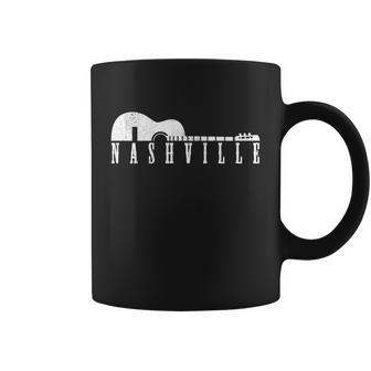 Nashville Tennessee Country Music City Guitar Gift Cute Gift Coffee Mug - Monsterry