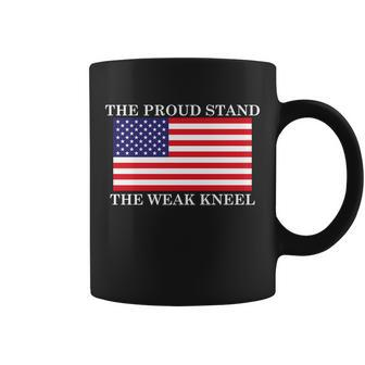 National Anthem The Proud Stand The Weak Kneel Graphic Design Printed Casual Daily Basic Coffee Mug - Thegiftio UK