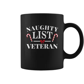 Naughty List Veteran Funny Christmas Xmas Holiday Graphic Design Printed Casual Daily Basic Coffee Mug