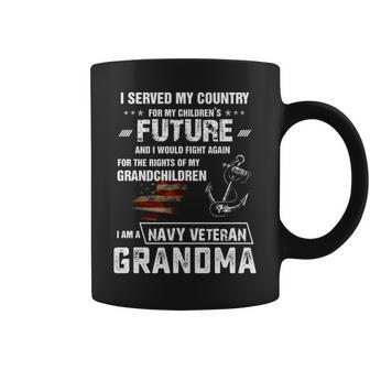 Navy Veteran Grandma Coffee Mug - Seseable