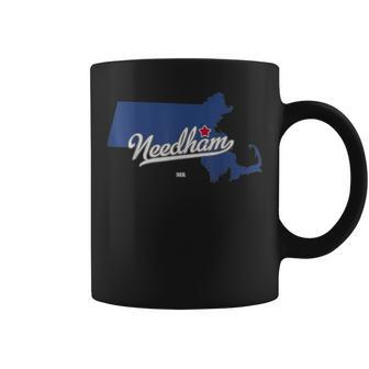 Needham Massachusetts Ma Map Coffee Mug - Thegiftio UK