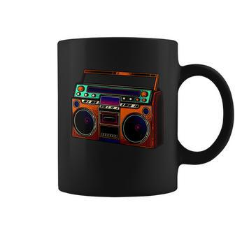 Neon Boombox Coffee Mug - Monsterry