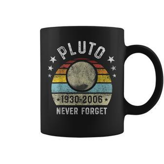 Never Forget Pluto Funny Retro Style Space Science Coffee Mug - Thegiftio UK