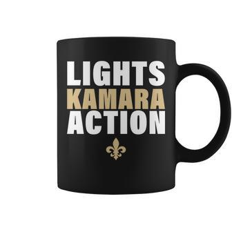 New Orleans Lights Kamara Action Funny Football Coffee Mug - Monsterry