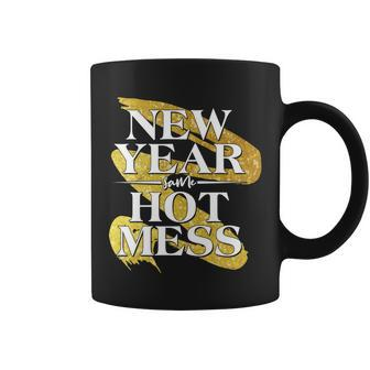 New Year Same Hot Mess Graphic Design Printed Casual Daily Basic Coffee Mug - Thegiftio UK
