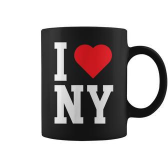 New York - Ny - Throwback Design - Classic Heart Coffee Mug - Thegiftio UK