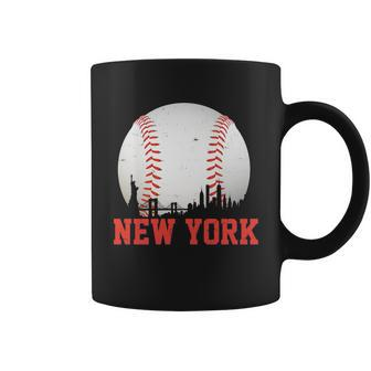 New York Skyline Baseball Sports Fan Coffee Mug - Monsterry CA