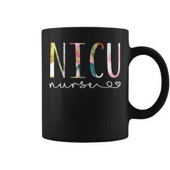 Nicu Nurse Icu Cute Floral Design Nicu Nursing V2 Coffee Mug - Seseable