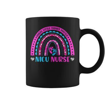 Nicu Nurse Neonatal Nurse Labor And Delivery Leopard Rainbow V3 Coffee Mug - Seseable