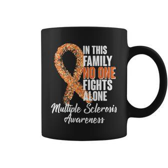No One Fights Alone Multiple Sclerosis Awareness Coffee Mug - Monsterry AU