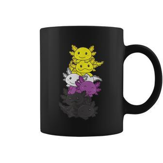 Nonbinary Flag Non Binary Pride Lgbtq Axolotl Coffee Mug - Monsterry DE