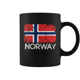 Norwegian Flag Meaningful Gift Vintage Made In Norway Gift Coffee Mug - Monsterry DE