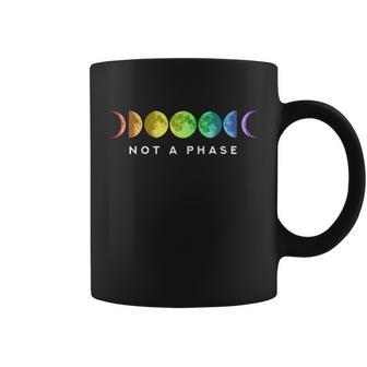 Not A Phase Moon Lgbt Gay Pride Great Gift Graphic Design Printed Casual Daily Basic Coffee Mug - Thegiftio UK