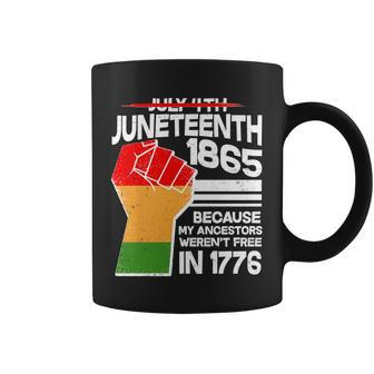 Not July 4Th Juneteenth Coffee Mug - Monsterry