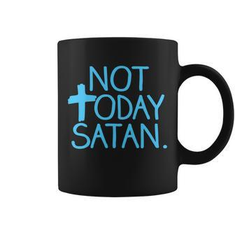 Not Today Satan Jesus Cross Tshirt Coffee Mug - Monsterry DE
