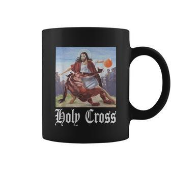 Not Today Satan Jesus Crossover Basketball Holy Cross Tshirt Coffee Mug - Monsterry DE
