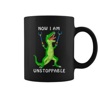 Now I Am Unstoppable Dinosaur Coffee Mug - Monsterry UK