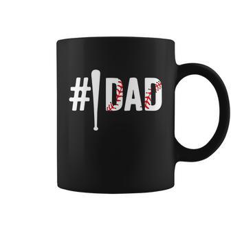 Number One Baseball Dad For Fathers Day 1 Daddy Graphic Design Printed Casual Daily Basic Coffee Mug - Thegiftio UK