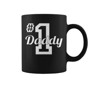 Number One Dad T-Shirt Graphic Design Printed Casual Daily Basic Coffee Mug - Thegiftio UK
