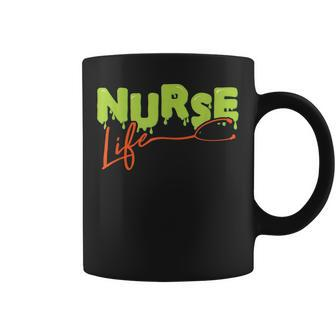 Nurse Life Lazy Halloween Costume Funny Rn Nursing Student Coffee Mug - Thegiftio UK