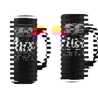 Nurse Off Duty Funny Summer Beach Holiday For Rn Nurse Coffee Mug - Thegiftio