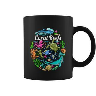 Ocean Lover Gift Kids Sea Life Protect Coral Reefs Gift Coffee Mug - Thegiftio UK