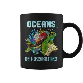 Oceans Of Possibilities Summer Reading 2022 Turtle Coffee Mug - Thegiftio UK