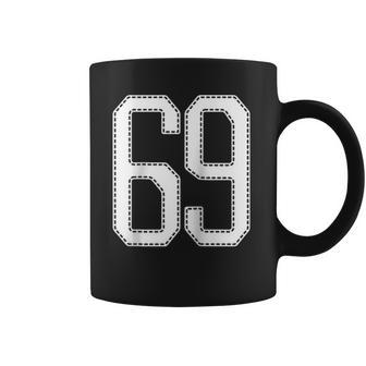Official Team 69 Jersey Number 69 Baseball Player Sports Jersey Raglan Baseball Tee Coffee Mug - Thegiftio UK