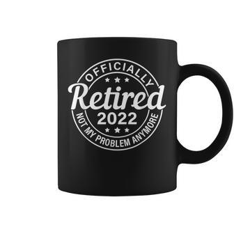 Officially Retired 2022 Officer Retirement Funny Coffee Mug - Thegiftio UK