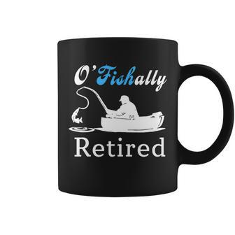 Ofishally Retired Funny Fisherman Retirement Coffee Mug - Monsterry AU