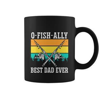 Ofishally The Best Dad Fisherman Lover Funny Coffee Mug - Monsterry