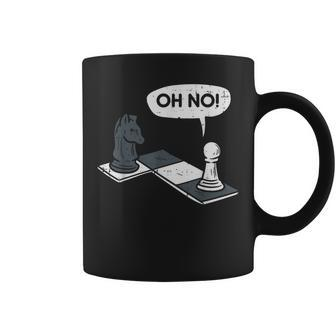 Oh No Pawn Knight Chess Game Player Master Men Women Kids Coffee Mug - Seseable