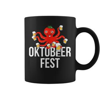 Oktobeer Fest Oktoberfest Octopus With Beers For October Coffee Mug - Thegiftio UK
