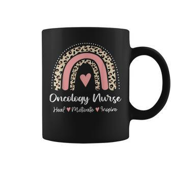 Oncology Nurse Oncologist Cancer Nurse Rainbow Cute Coffee Mug - Thegiftio UK