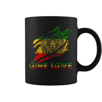 One Love Reggae Lion Of Judah Claw Rastafari Roots Lion Coffee Mug - Thegiftio UK