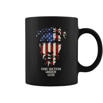 One Nation Under God American Flag Day S Coffee Mug - Thegiftio UK