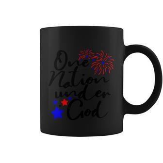 One Nation Under God Firework 4Th Of July Coffee Mug - Monsterry DE