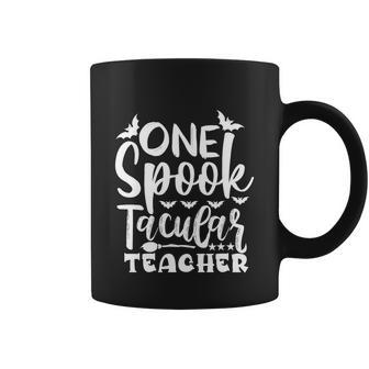 One Spook Tacular Teacher Halloween Quote Coffee Mug - Monsterry UK