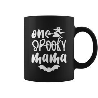 One Spooky Mama Halloween Quote V3 Coffee Mug - Monsterry