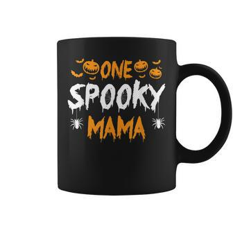One Spooky Mama Mother Matching Family Halloween V2 Coffee Mug - Seseable