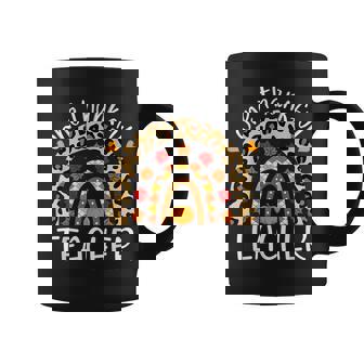 One Thankful Teacher Thanksgiving Rainbow Leopard Fall V3 Coffee Mug - Thegiftio