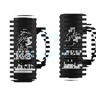 Only Legends Come From Chicago Chicago Skyline And Flag Art Coffee Mug - Thegiftio