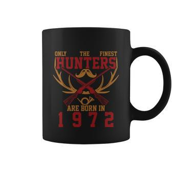 Only The Finest Hunters Are Born In 1972 Halloween Quote Graphic Design Printed Casual Daily Basic Coffee Mug - Thegiftio UK