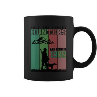 Only The Finest Hunters Are Born In 1982 Halloween Quote Graphic Design Printed Casual Daily Basic Coffee Mug - Thegiftio UK